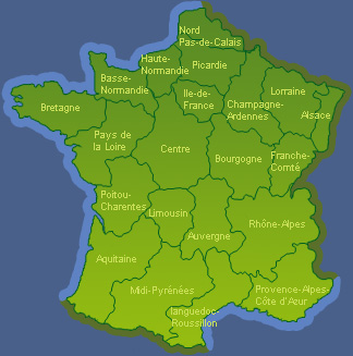 Carte de France metropolitaine